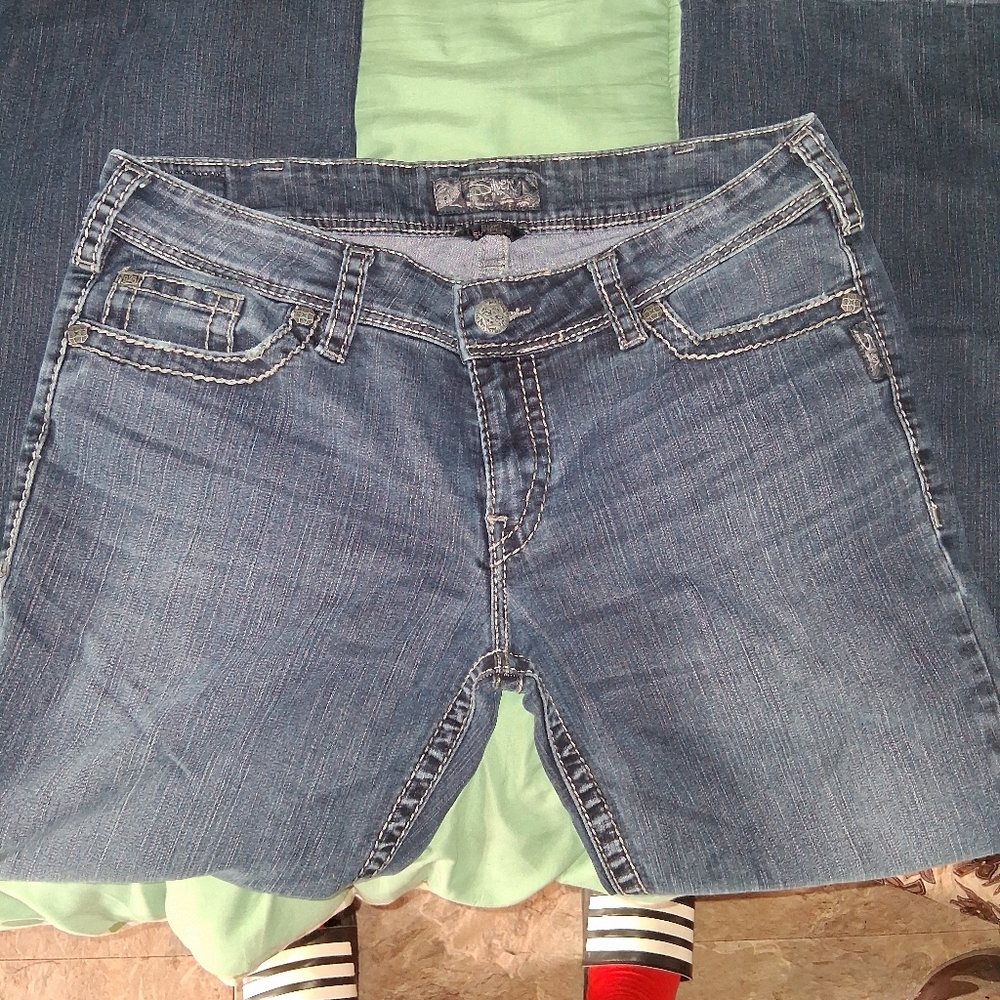 Silver Denim Jeans